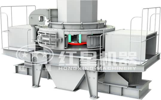 新型VSI制砂機破碎過程